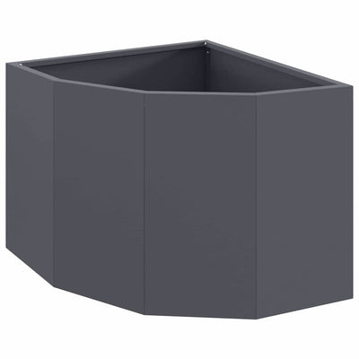 Vidaxx jardinera de esquina antracita 45 x 45 x 35 cm acero