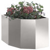 Fioriera angolare Vidaxx argento 45 x 45 x 35 cm in acciaio inossidabile