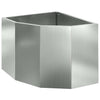 Jardinera de esquina vidaxx plata 45 x 45 x 35 cm acero galvanizado