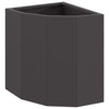 Vidaxl hoek plantbak zwart 30 x 30 x 35 cm staal