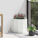 Vidaxx jardinera de esquina blanco 30 x 30 x 35 cm acero