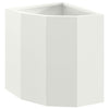 Vidaxl hoek plantbak wit 30 x 30 x 35 cm staal