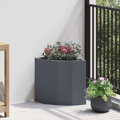 Vidaxx jardinera de esquina antracita 30 x 30 x 35 cm acero