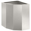 Vidaxx macetero de esquina plateado 30 x 30 x 35 cm acero inoxidable