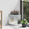 Vidaxx jardinera de esquina plata 30 x 30 x 35 cm acero galvanizado