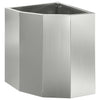 Vidaxx jardinera de esquina plata 30 x 30 x 35 cm acero galvanizado