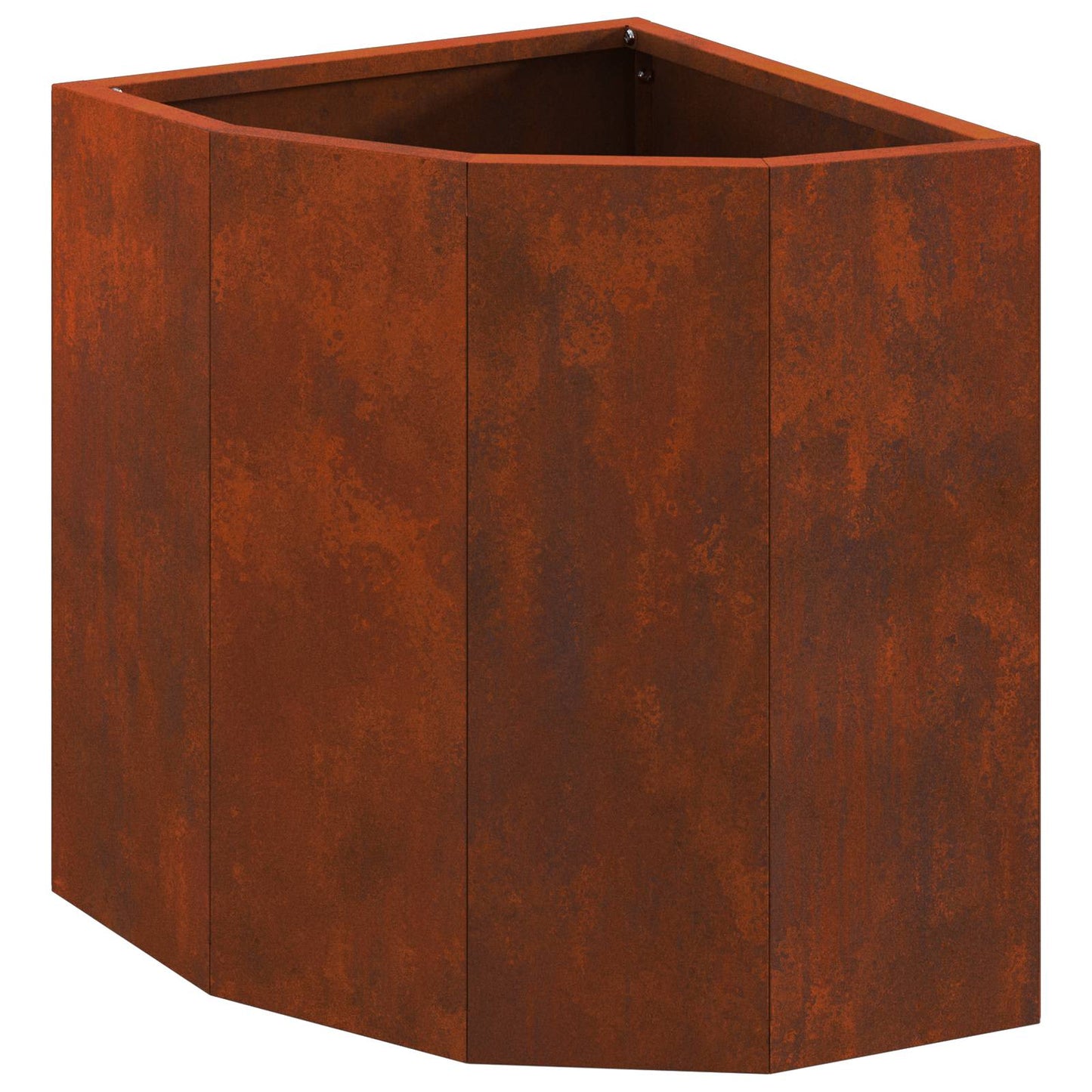 Vidaxl hoek plantbak roestig 30 x 30 x 35 cm cortenstaal