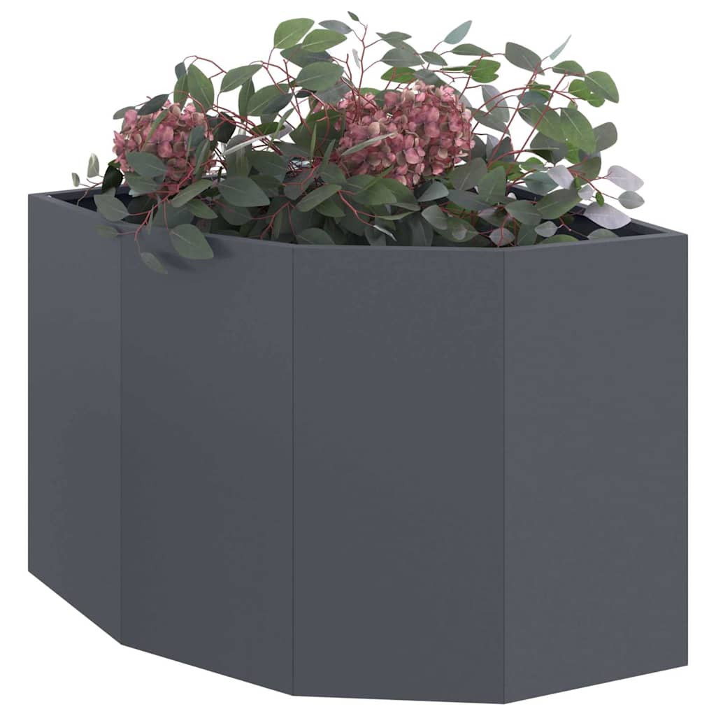 Vidaxx jardinera de esquina antracita 60 x 60 x 50 cm acero