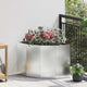 Vidaxl hoek plantbak zilver 60 x 60 x 50 cm gegalvaniseerd staal