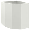 Vidaxx jardinera de esquina blanco 45 x 45 x 50 cm acero