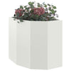Vidaxx jardinera de esquina blanco 45 x 45 x 50 cm acero
