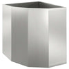 Vidaxx jardinera de esquina plata 45 x 45 x 50 cm acero galvanizado