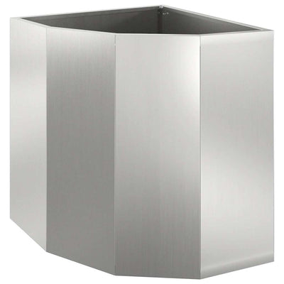 Vidaxx jardinera de esquina plata 45 x 45 x 50 cm acero galvanizado