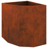 Jardinera de esquina vidaxx oxidada 45 x 45 x 50 cm acero corten