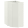 Vidaxx jardinera de esquina blanco 30 x 30 x 50 cm acero