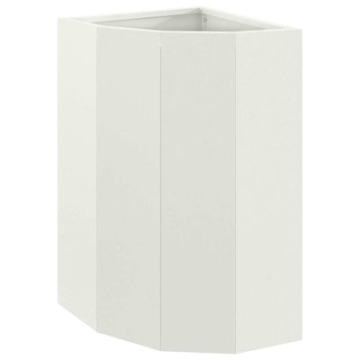Vidaxx jardinera de esquina blanco 30 x 30 x 50 cm acero