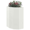 Vidaxx jardinera de esquina blanco 30 x 30 x 50 cm acero
