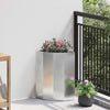 Jardinera de esquina vidaxx plata 30 x 30 x 50 cm acero galvanizado