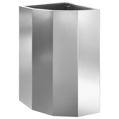 Jardinera de esquina vidaxx plata 30 x 30 x 50 cm acero galvanizado