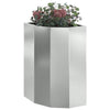 Jardinera de esquina vidaxx plata 30 x 30 x 50 cm acero galvanizado