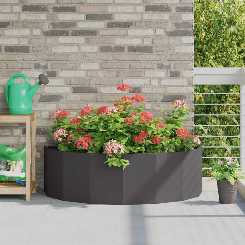 Jardinera vidaxx negro 120 x 60 x 35 cm acero