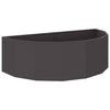 Jardinera vidaxx negro 120 x 60 x 35 cm acero