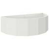 Vidaxl plantenbak wit 120 x 60 x 35 cm staal