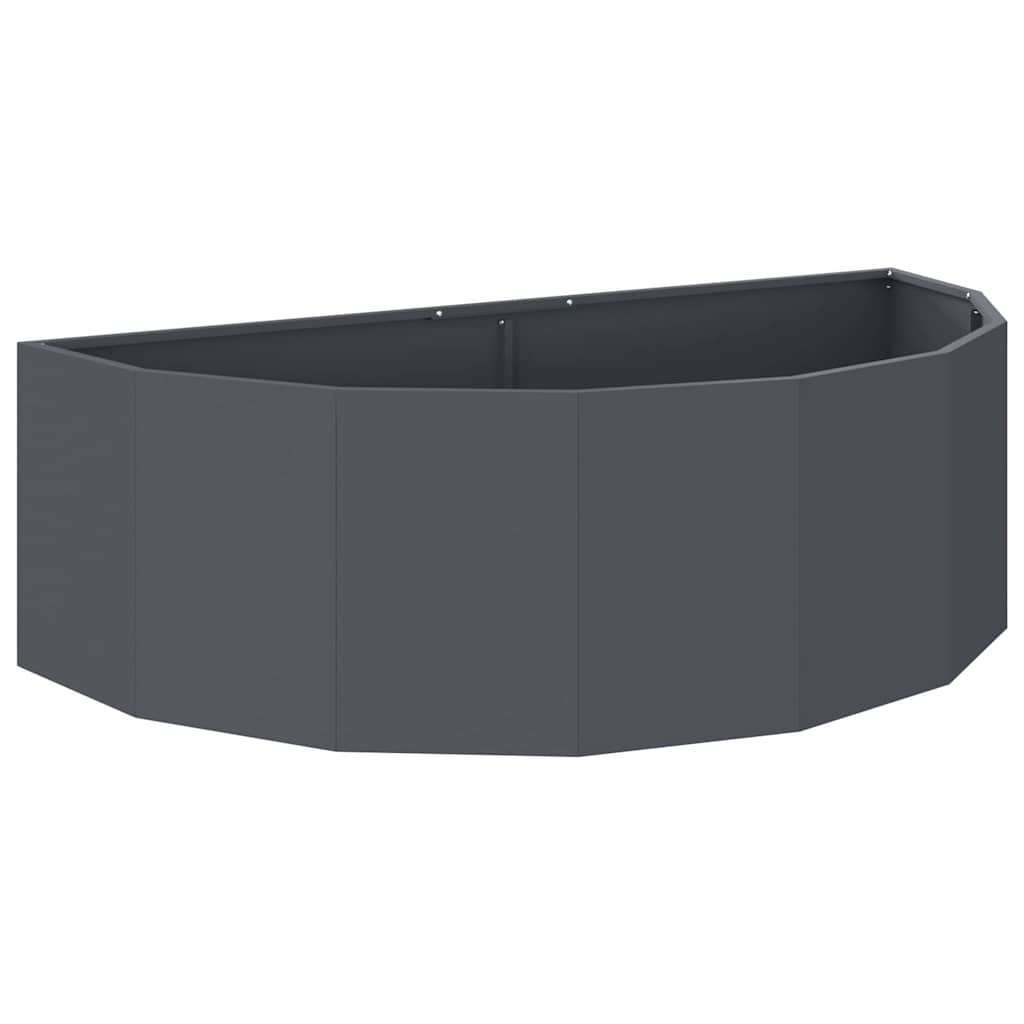 Vidaxl plantenbak antraciet 120 x 60 x 35 cm staal