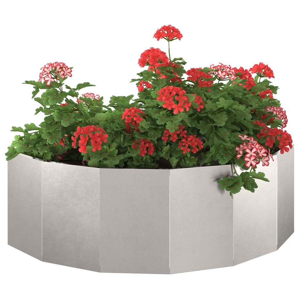 Fioriera Vidaxx argento 120 x 60 x 35 cm in acciaio inossidabile