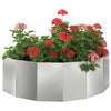 Jardinera vidaxx plateada 120 x 60 x 35 cm acero galvanizado