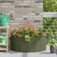 Vidaxx macetero verde oliva 90 x 45 x 35 cm acero