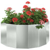 Jardinera vidaxx plateada 90 x 45 x 35 cm acero galvanizado