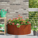 Jardinera vidaxx oxidada 90 x 45 x 35 cm acero corten