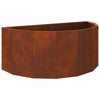 Fioriera Vidaxx arrugginito 90 x 45 x 35 cm in acciaio corten