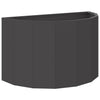 Vidaxl plantenbak zwart 60 x 30 x 35 cm staal