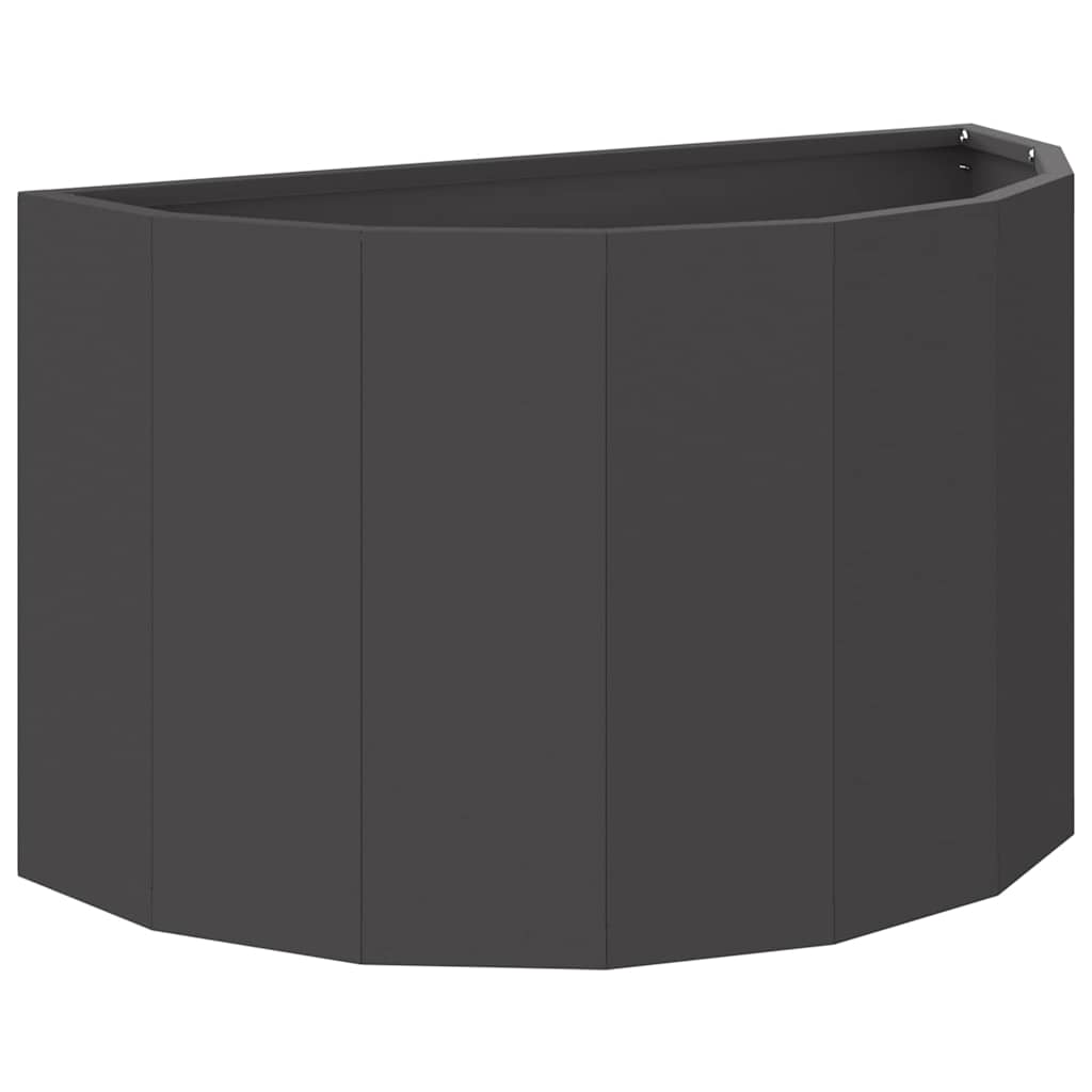 Jardinera vidaxx negro 60 x 30 x 35 cm acero