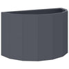 Vidaxl plantenbak antraciet 60 x 30 x 35 cm staal