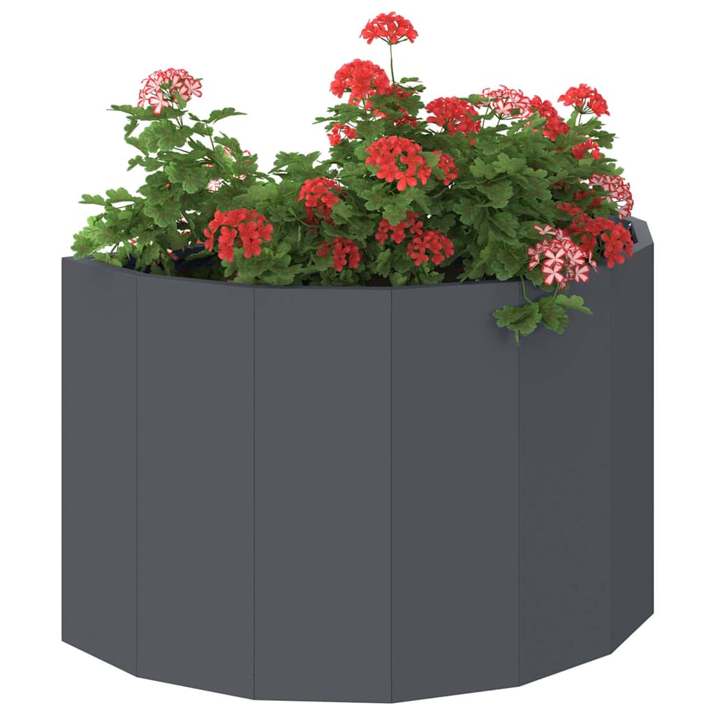 Vidaxl plantenbak antraciet 60 x 30 x 35 cm staal