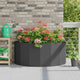 Jardinera vidaxx negro 120 x 60 x 50 cm acero