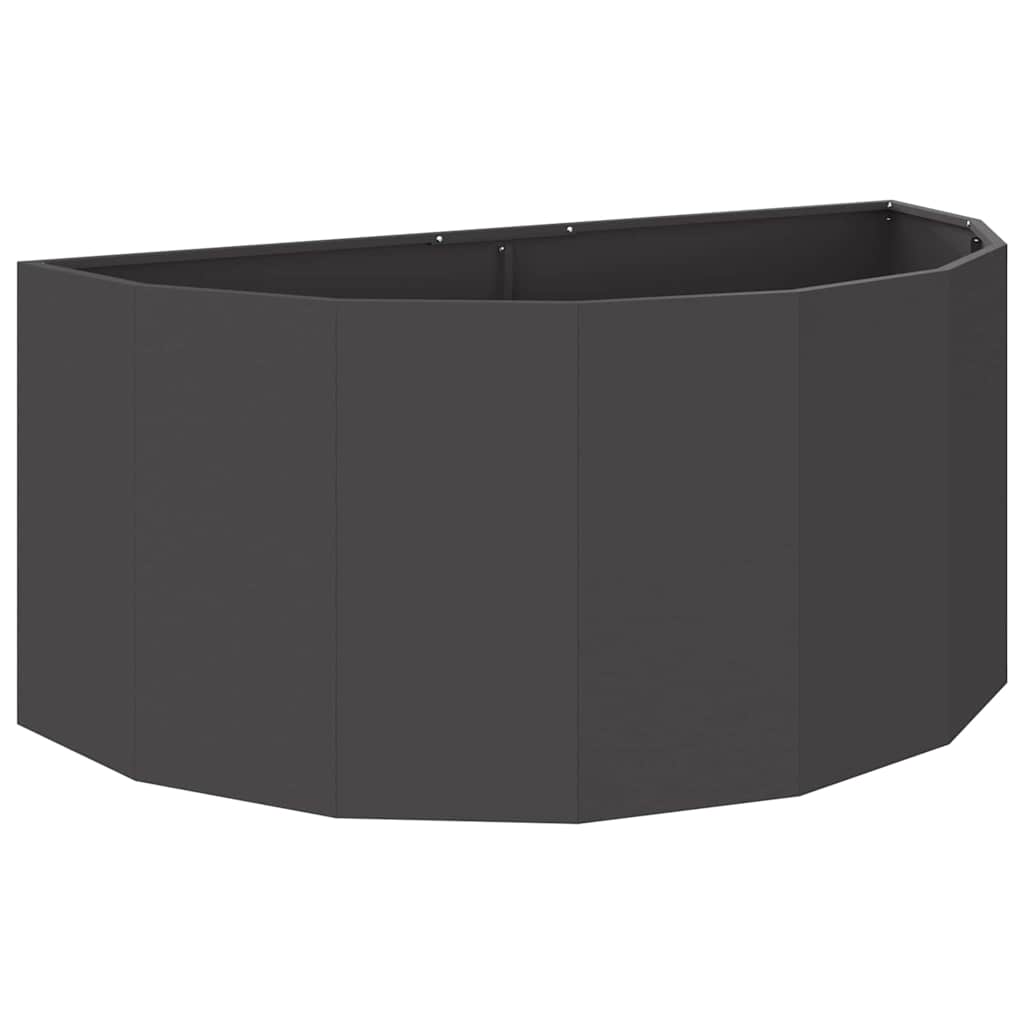 Jardinera vidaxx negro 120 x 60 x 50 cm acero