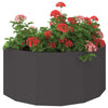 Jardinera vidaxx negro 120 x 60 x 50 cm acero