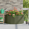 Jardinera vidaxx verde oliva 120 x 60 x 50 cm acero
