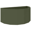 Jardinera vidaxx verde oliva 120 x 60 x 50 cm acero
