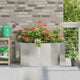 Jardinera vidaxx plateada 120 x 60 x 50 cm acero inoxidable