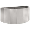 Jardinera vidaxx plateada 120 x 60 x 50 cm acero inoxidable