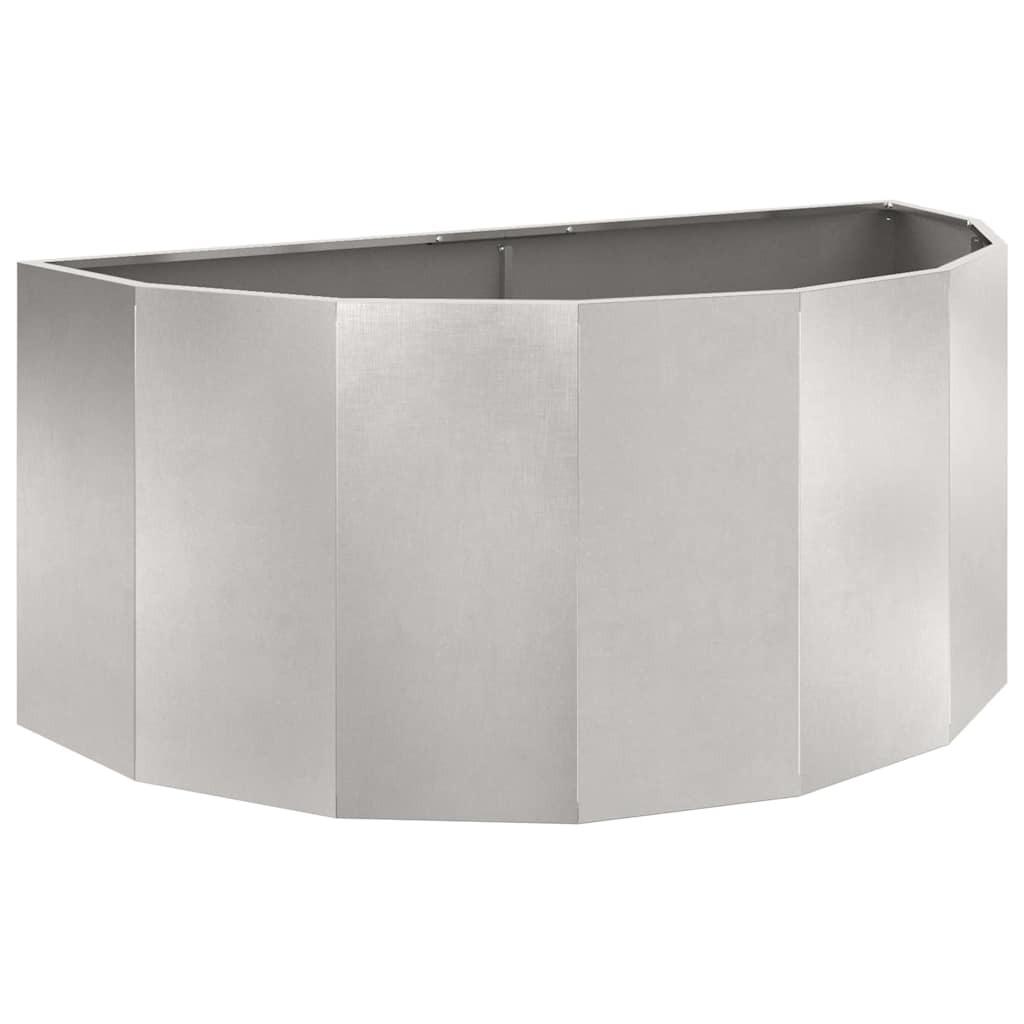 Jardinera vidaxx plateada 120 x 60 x 50 cm acero inoxidable