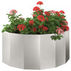 Jardinera vidaxx plateada 120 x 60 x 50 cm acero inoxidable