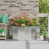 Fioriera Vidaxx argento 120 x 60 x 50 cm in acciaio zincato
