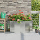 Vidaxl plantenbak zilver 120 x 60 x 50 cm gegalvaniseerd staal