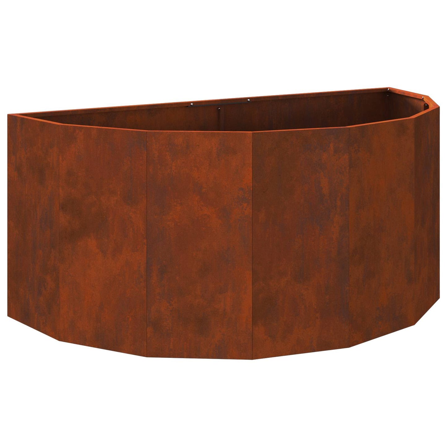 Fioriera Vidaxl arrugginito 120 x 60 x 50 cm in acciaio corten